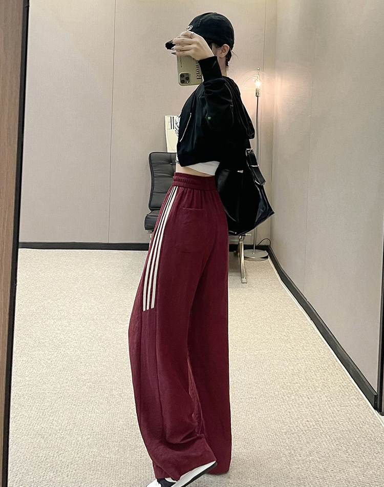 American style college Casual wide leg long pants