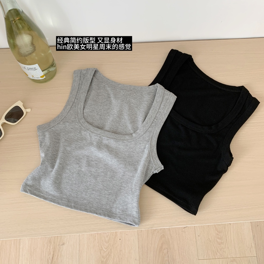 Slim long vest summer short short skirt a set for women