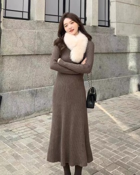 Long long dress long sleeve sweater for women