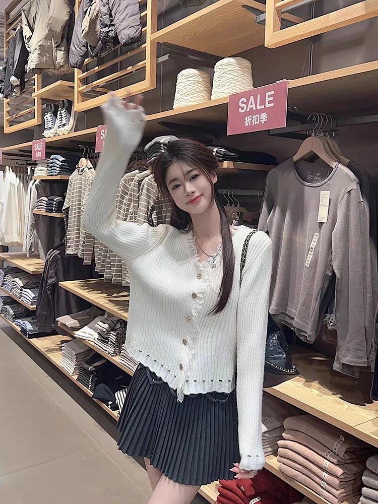 Lazy spring cardigan knitted fashion sweater