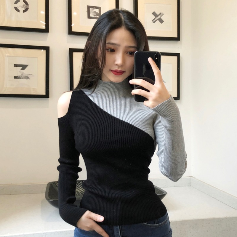 Strapless Western style knitted bottoming shirt