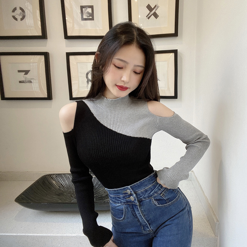 Strapless Western style knitted bottoming shirt