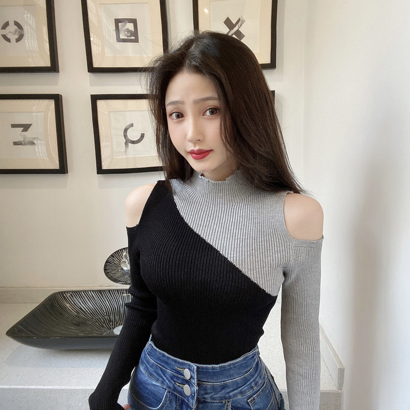 Strapless Western style knitted bottoming shirt