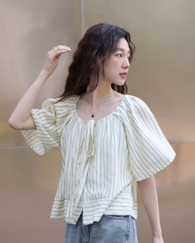 Summer temperament short short sleeve slim lithe shirt