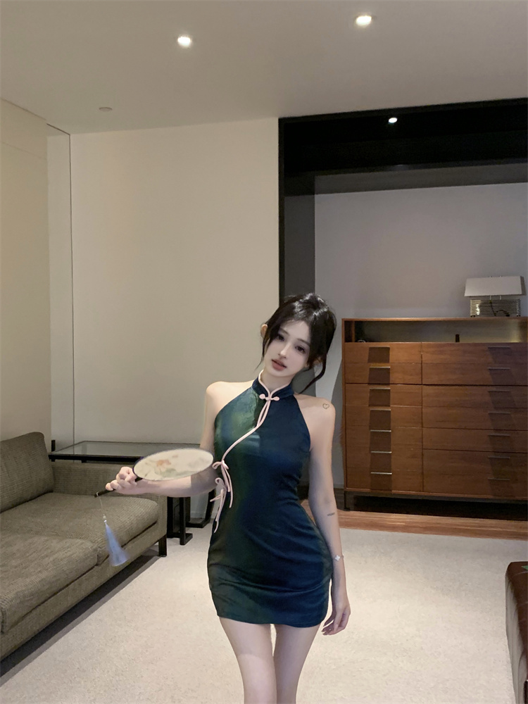 Slim spicegirl dress short cheongsam