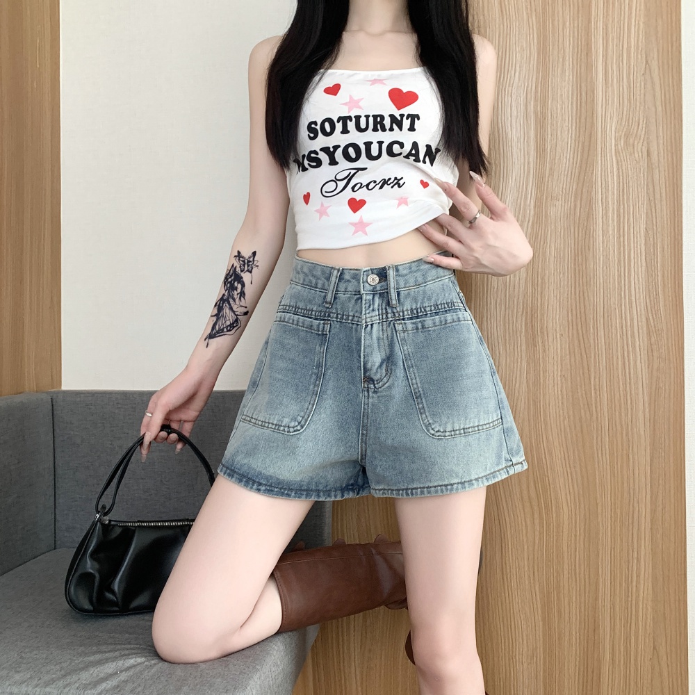 Large yard retro short jeans summer spicegirl shorts