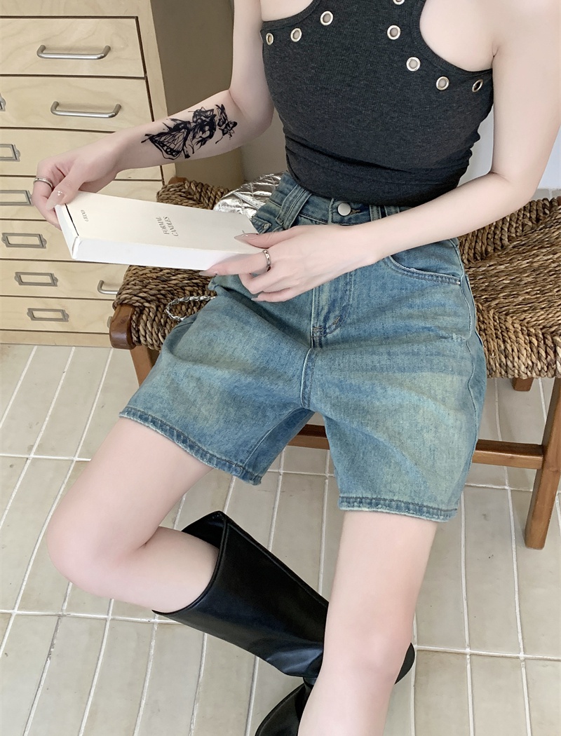 All-match large yard shorts fashion short jeans for women