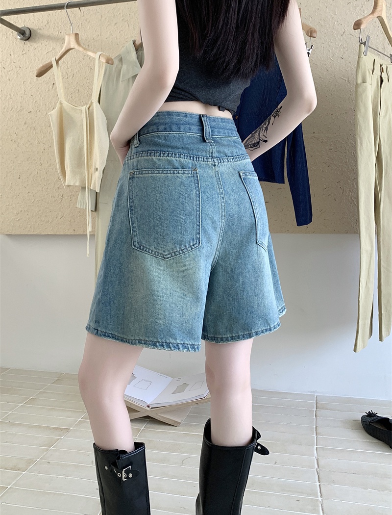 All-match large yard shorts fashion short jeans for women