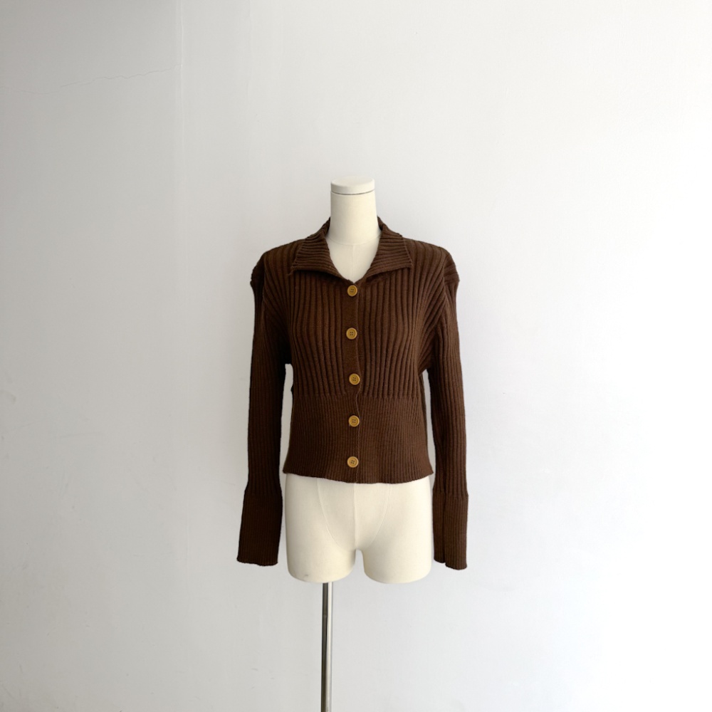 Knitted temperament cardigan simple autumn sweater