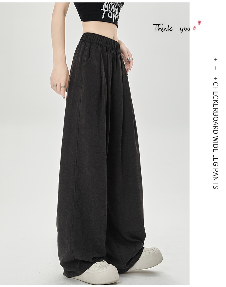 Loose casual pants wide leg pants for women