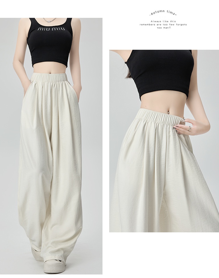 Loose casual pants wide leg pants for women