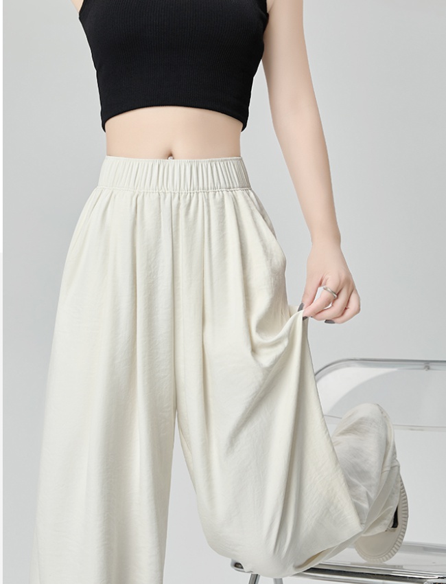 Loose casual pants wide leg pants for women