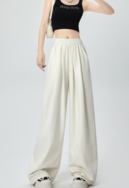 Loose casual pants wide leg pants for women