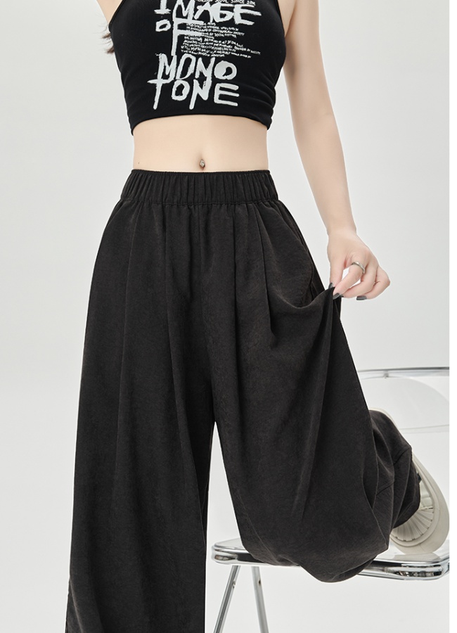 Loose casual pants wide leg pants for women