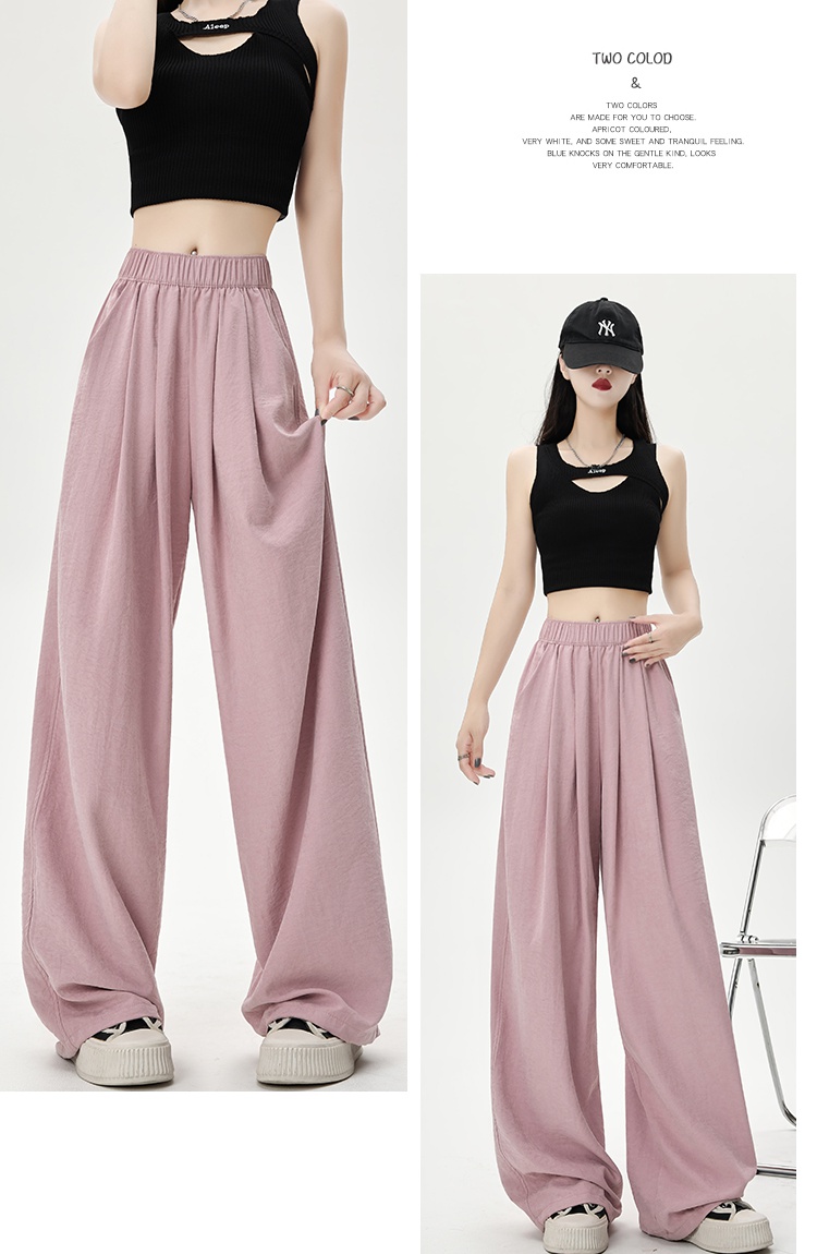 Loose casual pants wide leg pants for women