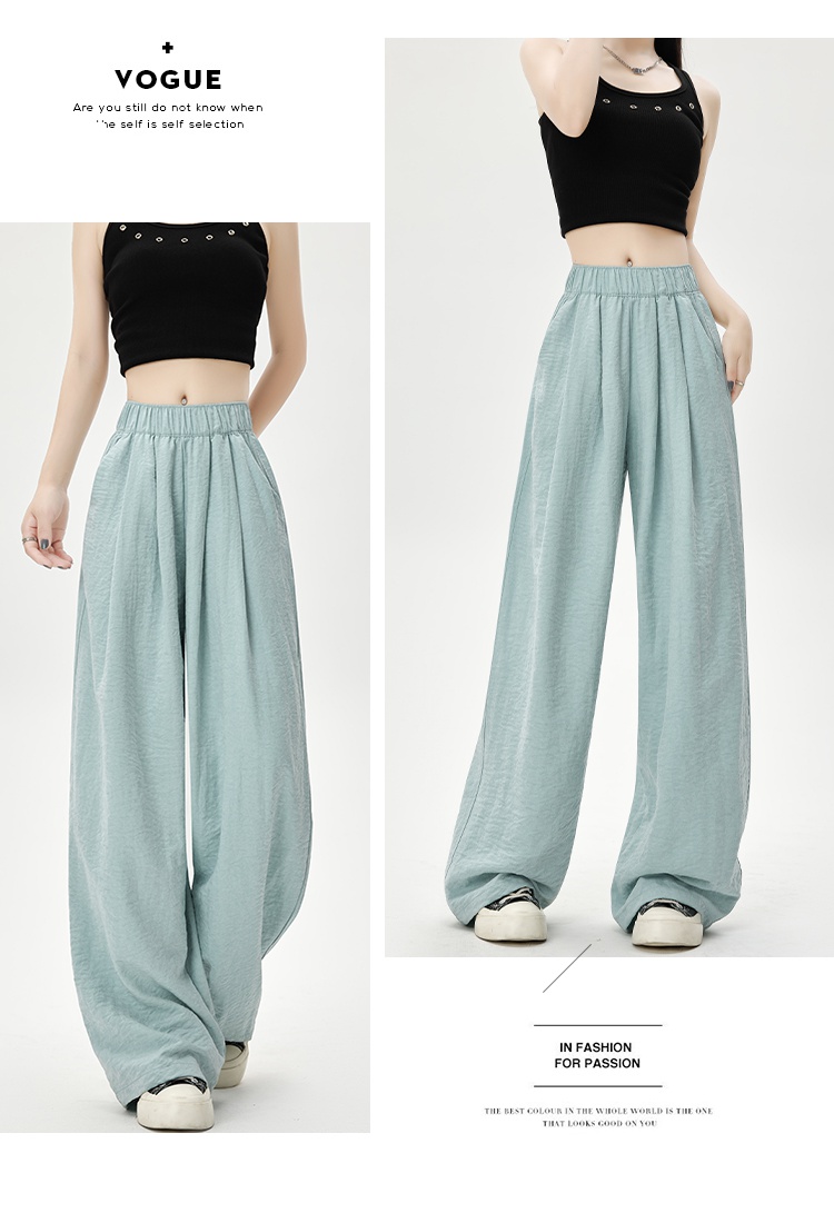 Loose casual pants wide leg pants for women