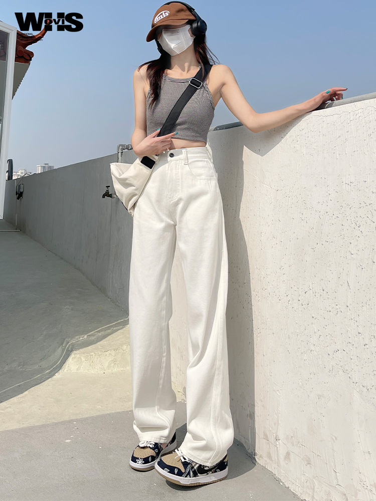 All-match long pants fashion wide leg pants for women