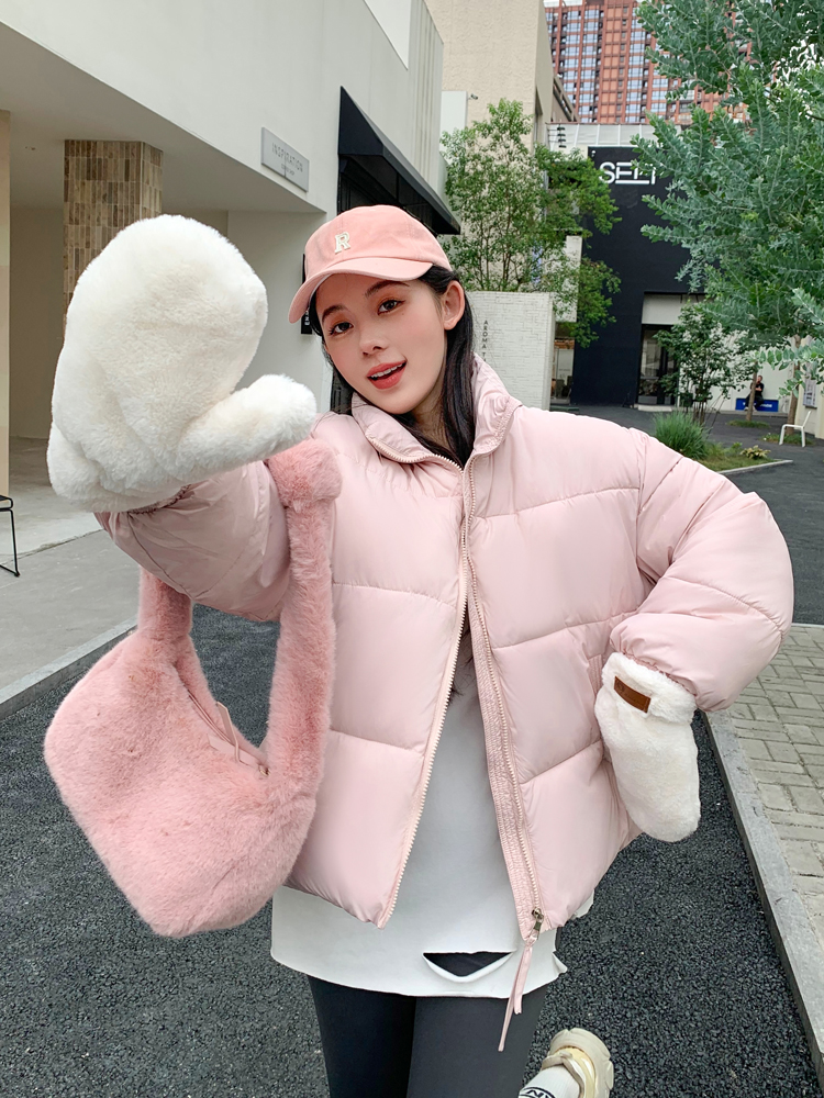 Korean style loose coat short small fellow bread clothing