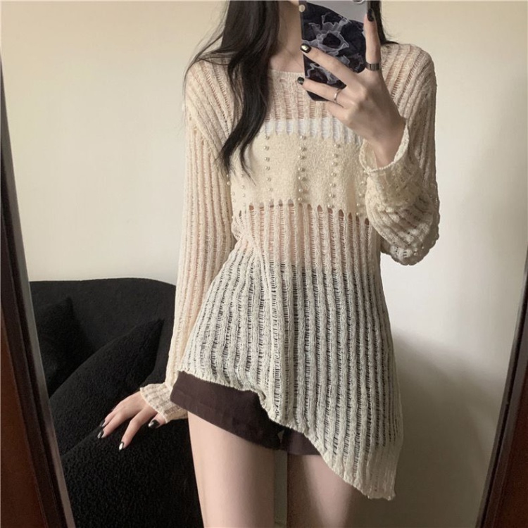 Wears outside temperament sweater niche short tops for women