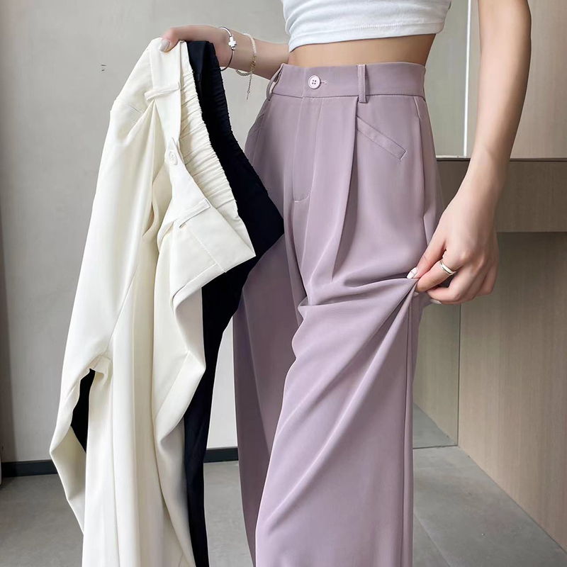 Straight pants wide leg pants business suit for women