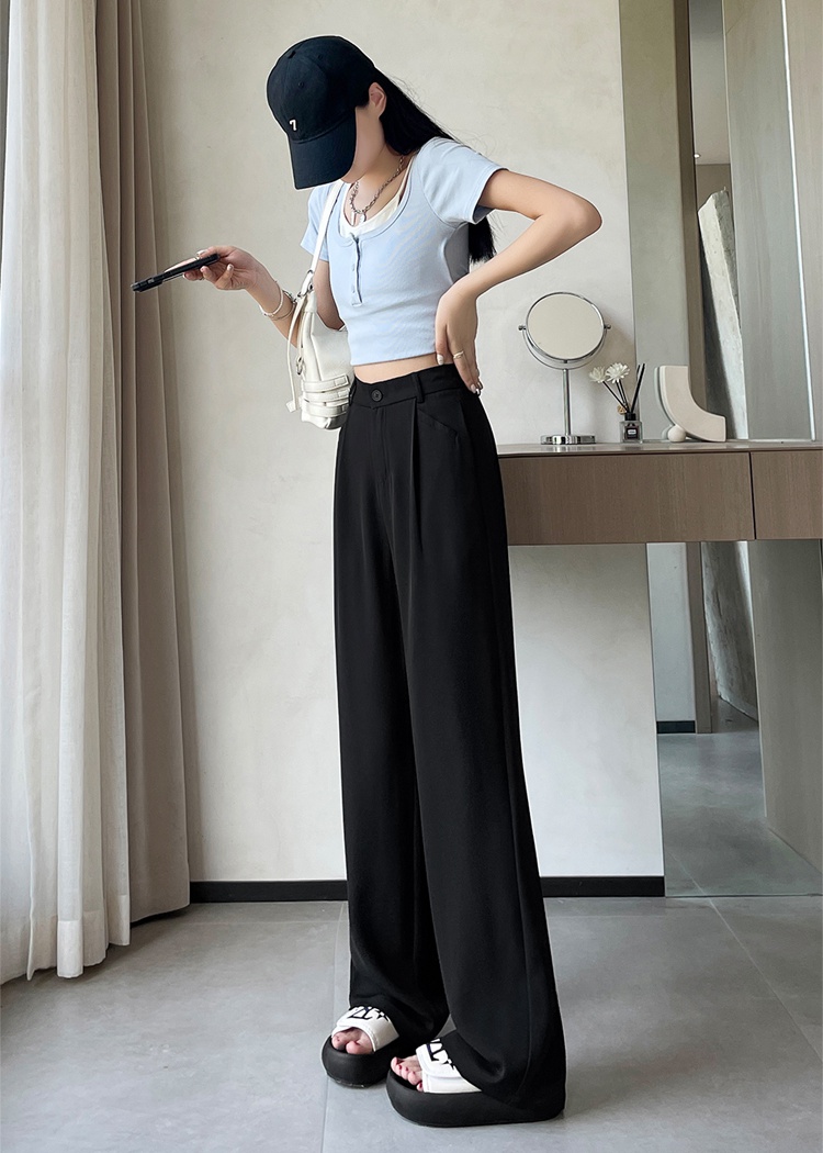 Straight pants wide leg pants business suit for women