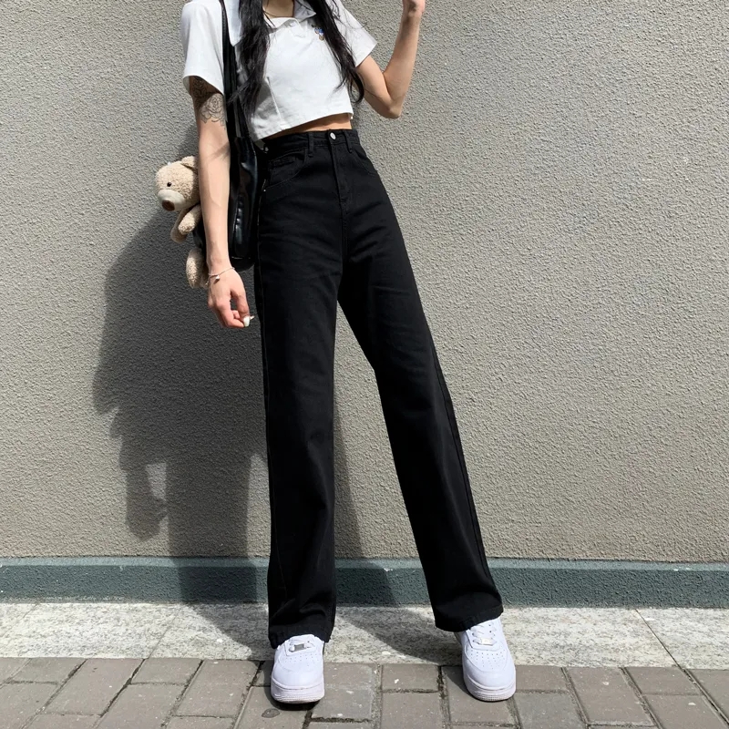 Elasticity show high flare pants Korean style pants for women