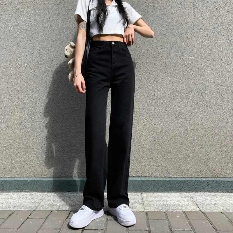 Elasticity show high flare pants Korean style pants for women