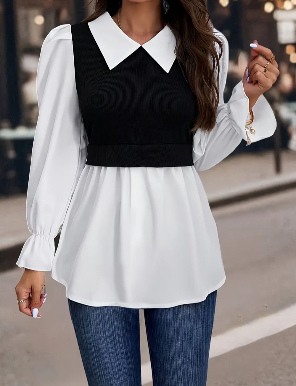 Korean style spring and autumn long sleeve tops