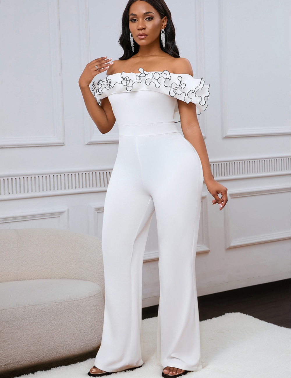 Tight short sleeve jumpsuit for women