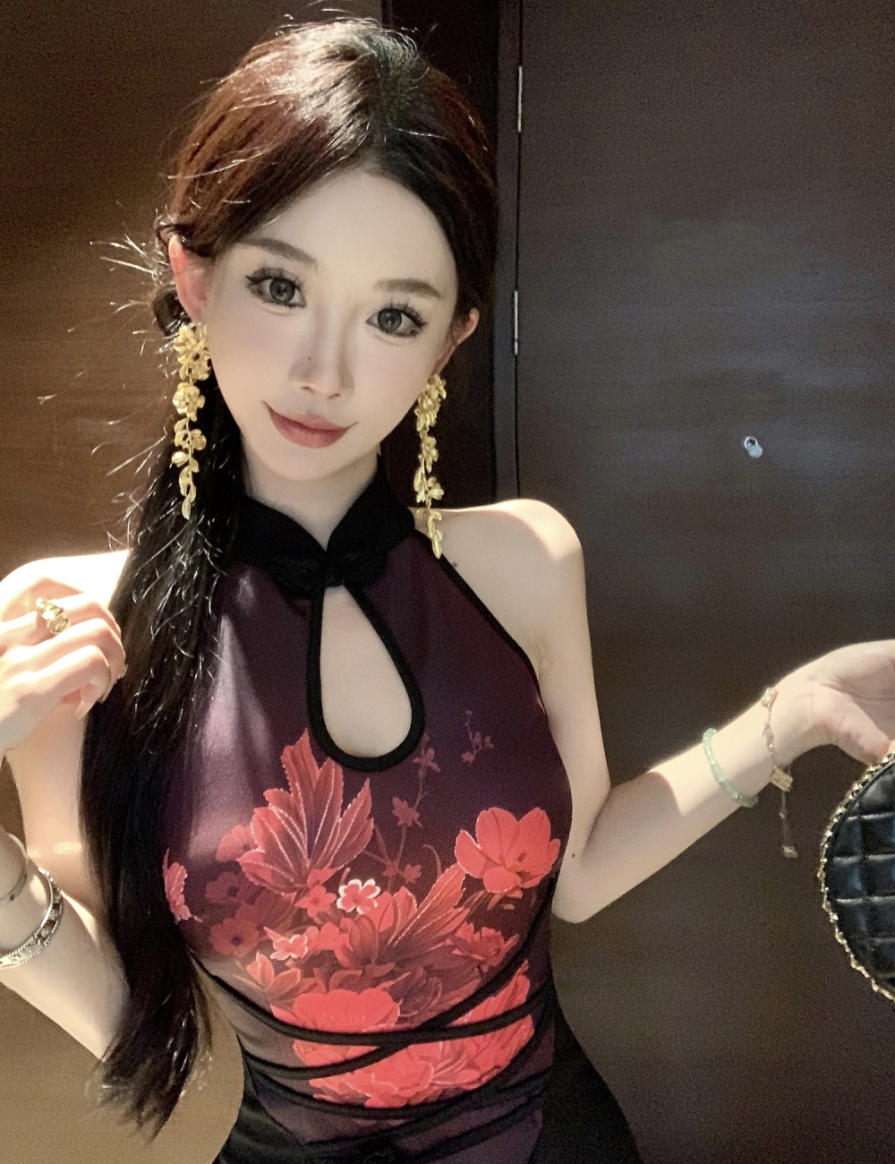 Maiden slim cheongsam summer retro dress