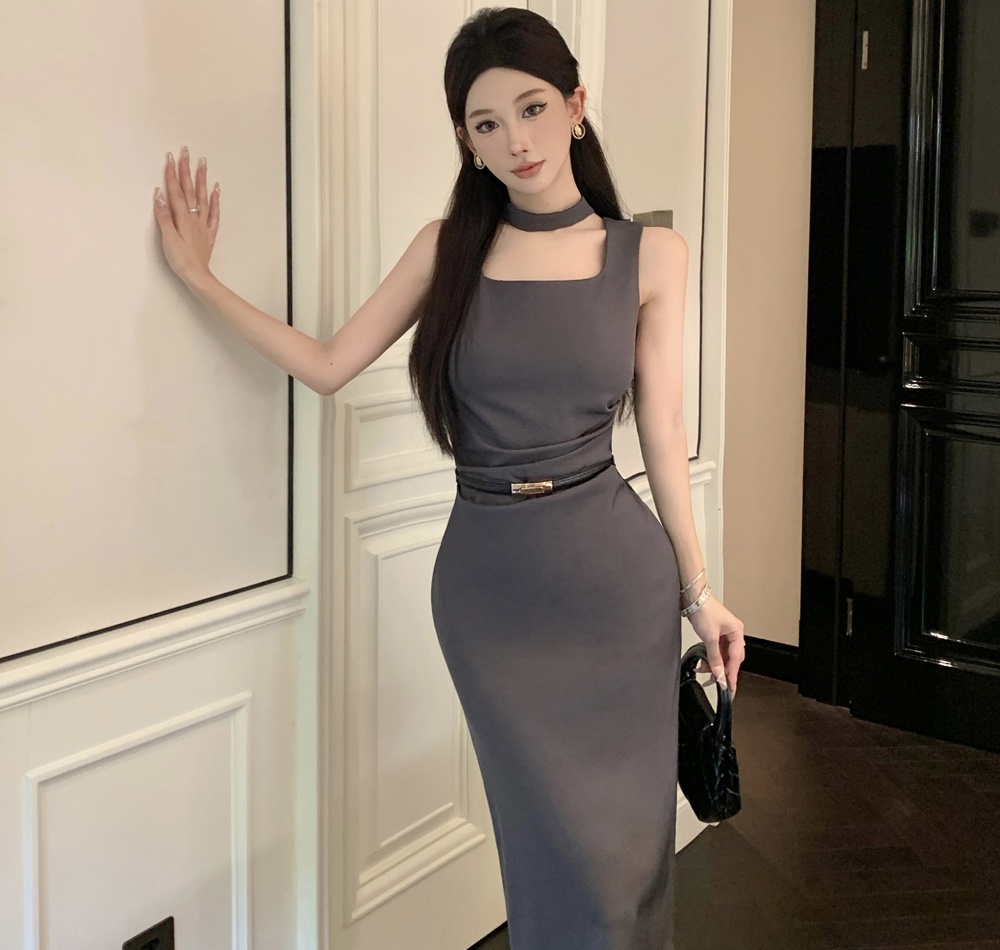 Package hip high waist summer dress for women