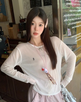 Embroidery air conditioning tops Casual shirts