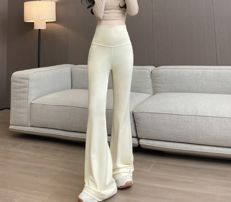 Micro speaker slim pants mopping high waist long pants