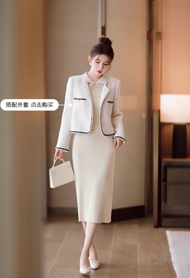 Temperament inside the ride slim Chinese style light dress