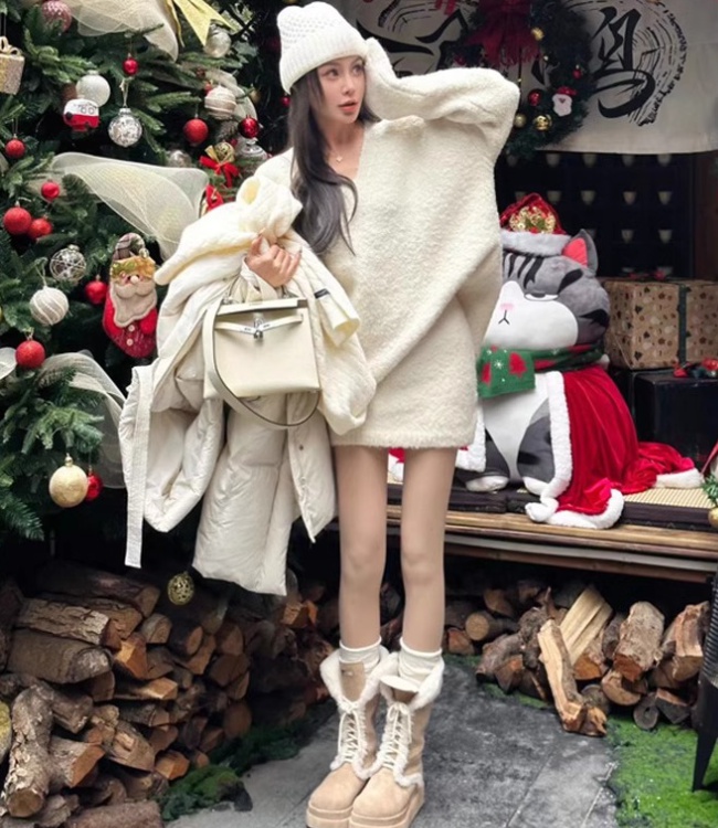 Chanelstyle skirt sweater 2pcs set for women