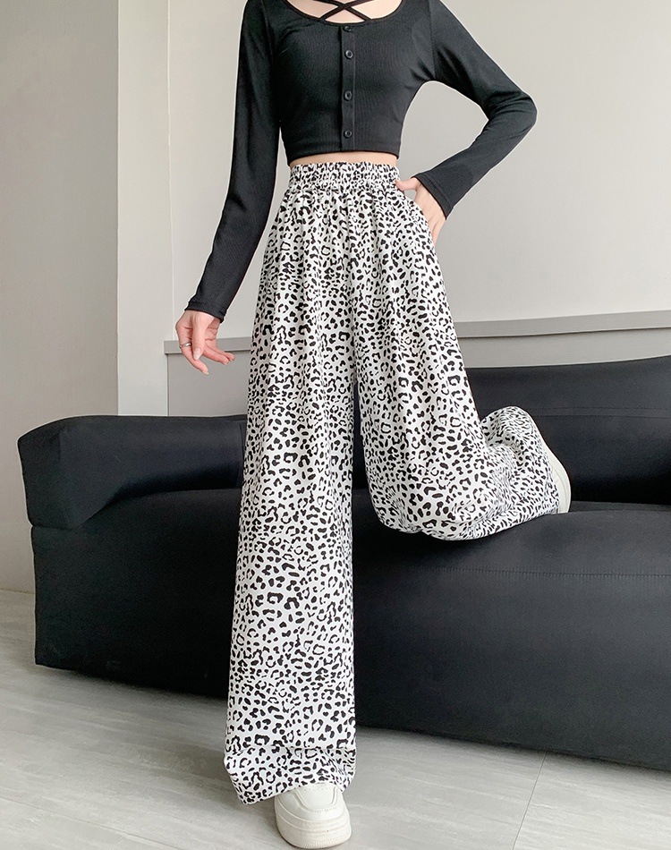 Temperament wide leg pants casual pants for women