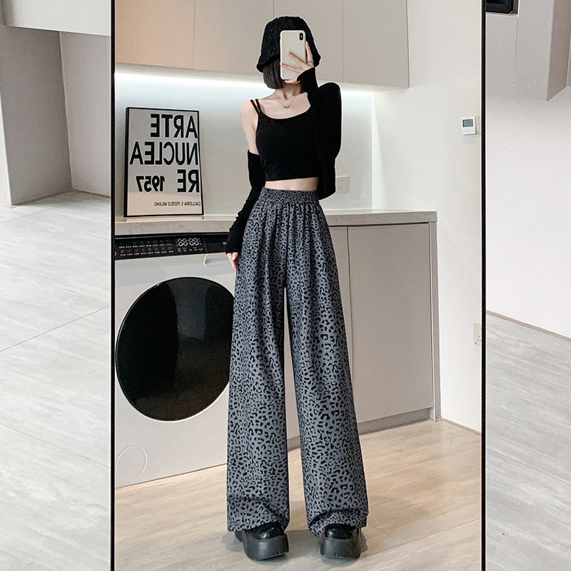 Temperament wide leg pants casual pants for women