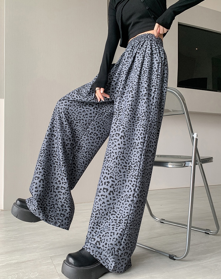 Temperament wide leg pants casual pants for women