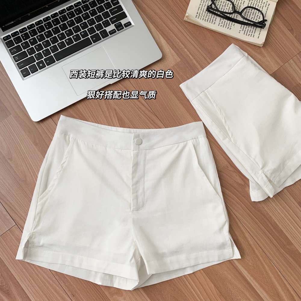 Cotton commuting shorts Casual slim business suit for women