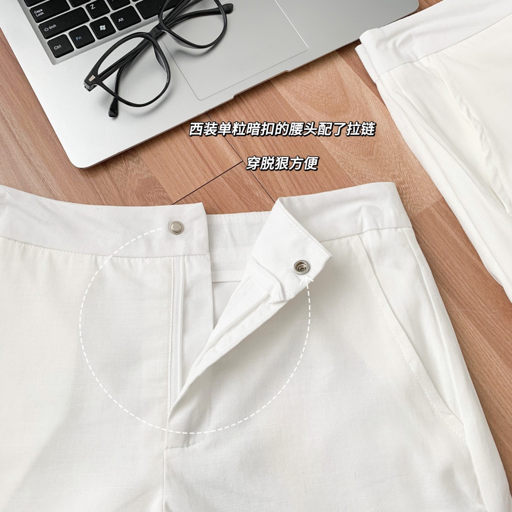 Cotton commuting shorts Casual slim business suit for women