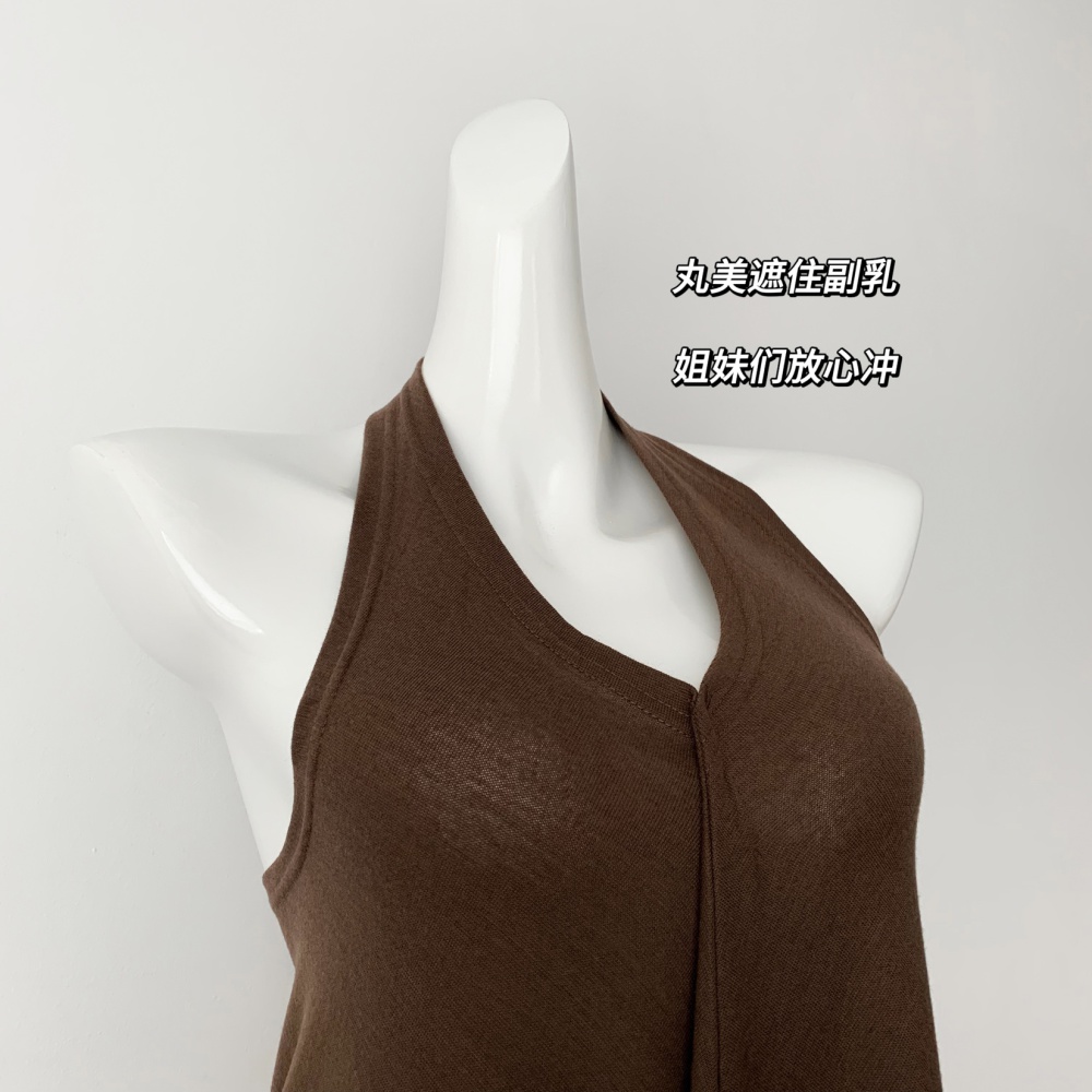 Spicegirl summer wool tops pure sexy vest for women