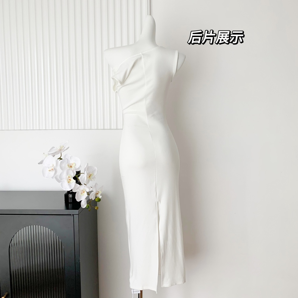 Slim asymmetry summer sexy dress