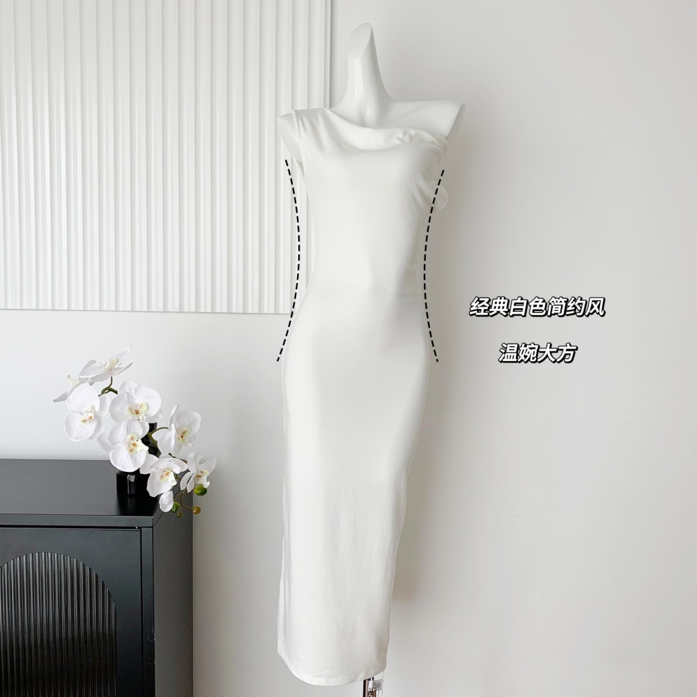 Slim asymmetry summer sexy dress