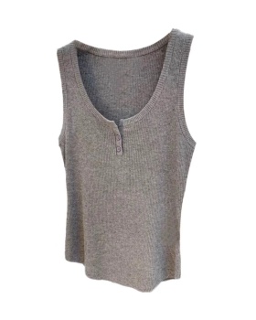 Small fellow summer vest U-neck slim tops for women