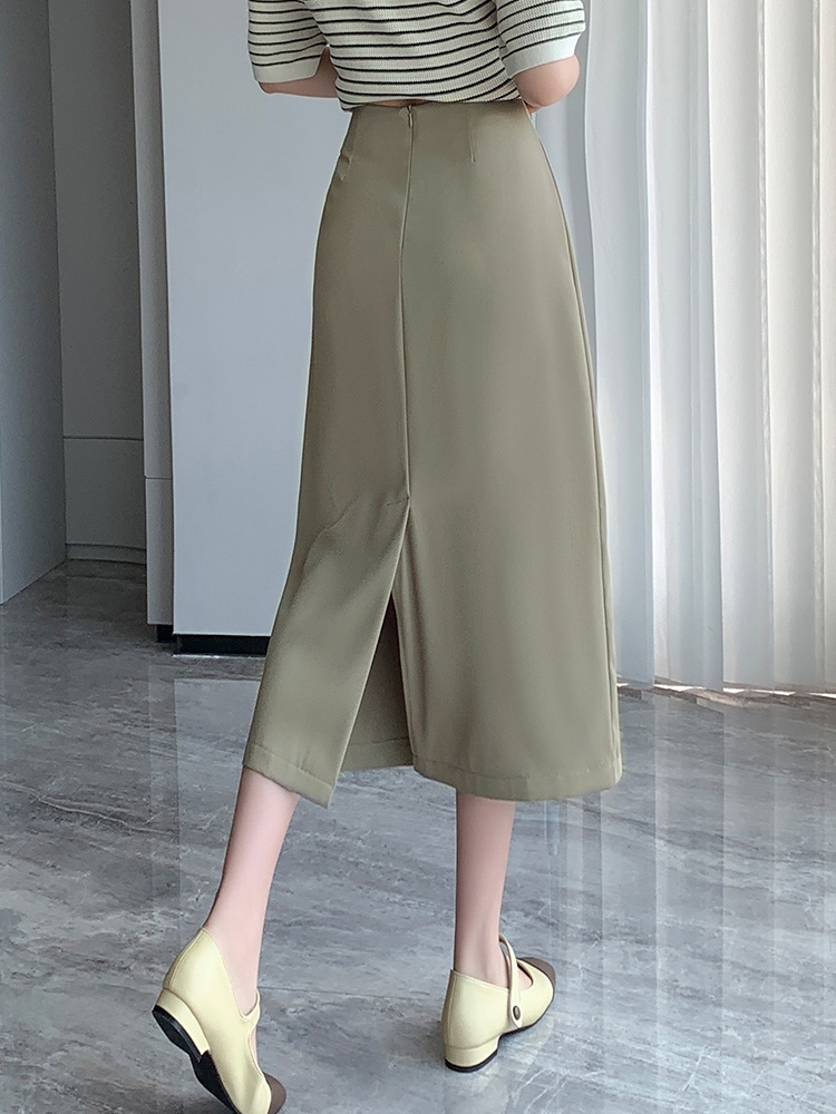 A-line drape skirt commuting profession business suit