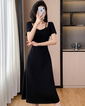 Cozy Casual summer Cover belly Hepburn style dress