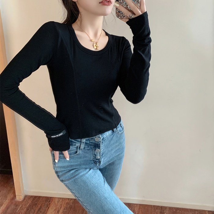 Slim bottoming shirt all-match T-shirt for women