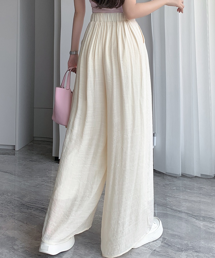 Long casual pants drape culottes for women