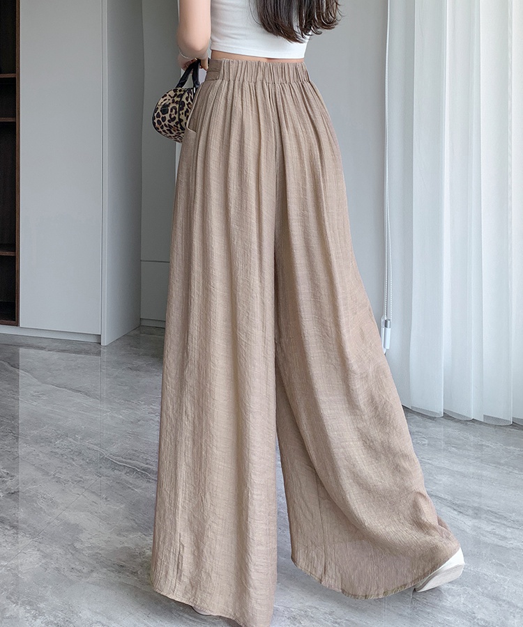 Long casual pants drape culottes for women