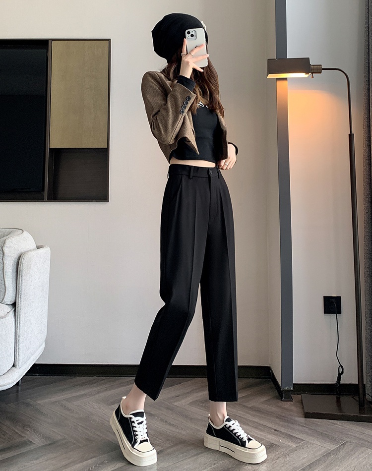 Slim pants high waist suit pants for women